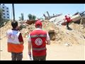 وفد الهلال الأحمر المصري يزور قطاع غزة