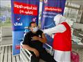 تطعيم أحد اعضاء المنتخب الأوليمبي داخل قرية سياحية