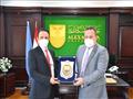 رئيس جامعة الإسكندرية يستقبل الملحق الثقافي السعودي