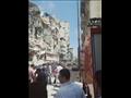 انهيار عقار وسط الإسكندرية (5)
