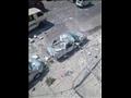 تحطم سيارتين في انهيار شرفة عقار غربي الإسكندرية