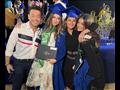 أحمد زاهر يحتفل بتخرج بناته ليلى وملك من المدرسة 