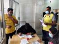 تطعيم المسافرين بمركز لقاح كورونا في بورسعيد 