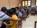 توافد طلاب الثانوية العامة على معامل جامعة الإسكندرية