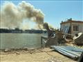 حريق هائل في إحدى العائمات السياحية بوسط البلد