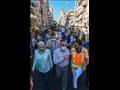 محافظ الإسكندرية يتفقد أعمال رصف منطقة الحضرة