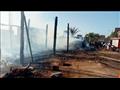  حريق يلتهم منزلًا و5 عشش وسيارة نقل وماشية في بني سويف