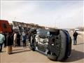 حادث انقلاب شاحنة سيارات هافال