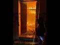 بالفيديو والصور.. حريق يلتهم محتويات مسجد علم الدين في أسيوط