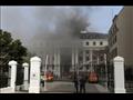 حريق بناية برلمان جنوب أفريقيا في مدينة كيب تاون