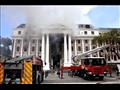 حريق مبنى برلمان جنوب إفريقيا