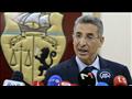 وزير الداخلية التونسي توفيق شرف الدين خلال مؤتمر ص