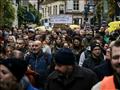 مظاهرات في بروكسل ضد إجراءات مكافحة كورونا