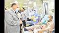 محافظ أسيوط يتفقد سير العمل في مستشفى المبرة للتأمين الصحي