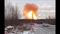 انفجار في خط غاز شمال سان بطرسبرج