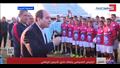 طفل في نادي شربين يعد الرئيس بصعود مصر لكأس العالم