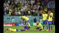 حزن لاعبي البرازيل بعد وداع المونديال