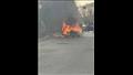 النيران تلتهم سيارة ملاكي داخل كومبوند بالقاهرة ال