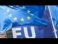 علم الاتحاد الأوروبي أمام مقر المفوضية الأوروبية