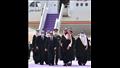 استقبال الرئيس السيسي لدى وصوله السعودية