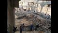 حصيلة أولية  7 مصابين وجثة طفل في حادث انهيار مسجد بدر (5)