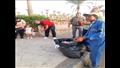 عمال النظافة ينتشرون في شوارع شرم الشيخ  (13)