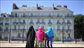نساء يرتدين الحجاب في مدينة نانت الفرنسية