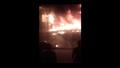 حريق هائل بمحل ملابس في شارع العريش بالهرم