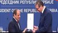 الرئيس الصربي يقلد الرئيس السيسي وسام جمهورية صربي