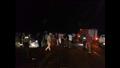  17 جثة و4 مصابين في حادث تصادم ميكروباص وسيارة نقل بصحراوي سوهاج