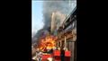 الصور الأولى لموقع الحريق المروع في السوق السياحي بأسوان