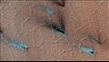 تكوينات بديعة للصقيع فوف سطح المريخ
