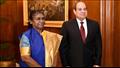 رئيسة الهند تستقبل الرئيس عبد الفتاح السيسي في قصر