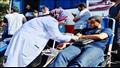 مواطنو الإسكندرية يتبرعون بالدم لمصابي فلسطين 