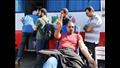 طوابير المصريين للتبرع بالدم  من أجل غزة 