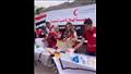 هنا الزاهد تتطوع في الهلال الأحمر من أجل غزة (6)