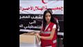 هدى المفتي تتطوع في الهلال الأحمر من اجل غزة (2)