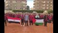 رفع العلم المصري والفلسطيني بمدارس أسيوط