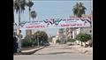 لافتات دعم القضية الفلسطينية تزين ميدان النصر بكفر الشيخ (21)