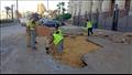 إصلاح كسر ماسورة مياه أمام مجمع محاكم المنشية في الإسكندرية- صور (7)