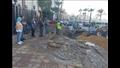 إصلاح كسر ماسورة مياه أمام مجمع محاكم المنشية في الإسكندرية- صور (3)
