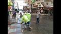 تراكم مياه الأمطار بشوارع الإسكندرية 