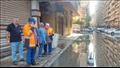 تراكم مياه الأمطار بشوارع الإسكندرية 