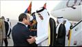 الرئيس السيسي يستقبل أمير قطر بمطار القاهرة