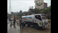 سيارات شفط مياه الأمطار تتواجد بشوارع المنوفية