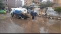 رفع تراكمات المياه من شوارع المنوفية
