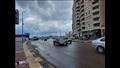 سقوط أمطار على كورنيش الإسكندرية