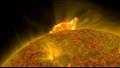 صورة مقربة للثوران الشمسي لشقائق النعمان