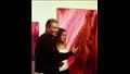 عمرو دياب في احتفالية ابنته كنزي بمعرضها الفني التشكيلي في لندن (3)
