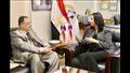مايا مرسي تستقبل رئيس بعثة جامعة الدول العربية لمتابعة الانتخابات الرئاسية (2)